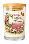The Big C Candle – Cancer Support Gift | Vanilla Candle | Encouragement Candle | Chemo Gift | Cancer Warrior Gift | Courage & Determination