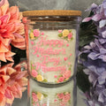 Happy Mother’s Day Mummy Vanilla Scented Candle – Floral Gift with Cork Lid 40 Hour Burn Time