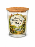 Happy Father’s Day Dad Fishing Candle Gift – Vanilla Scented 40 Hour Burn Candle for Dad – Fisherman Father’s Day Present with Premium UV-DTF Label