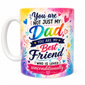 Dad Best Friend Ceramic Mug | Heartfelt Father’s Day Birthday Christmas Tea Coffee Gift Cup & Dad
