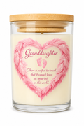 Granddaughter Memorial Candle – Baby Loss Remembrance Gift | Sympathy Candle | Angel Baby Memorial Keepsake | Bereavement Gift