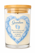 Grandson Memorial Candle – Baby Loss Remembrance Gift | Sympathy Candle | Bereavement Keepsake | Angel Baby Memorial