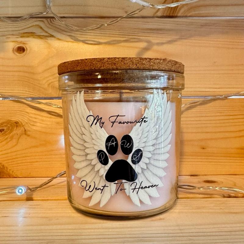 My Favourite Paws Went To Heaven Jasmine Candle
