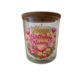 Happy Birthday Nanny Candle Gift – Vanilla Scented 40 Hour Burn Candle for Nanny – Beautiful Birthday Present with Premium UV-DTF Label